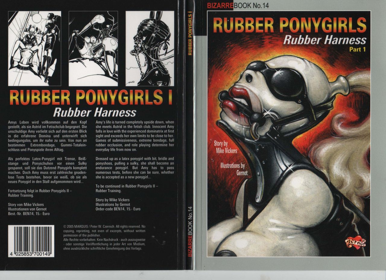 Bizarre Book #14: Rubber Ponygirls - Rubber Harness: Part 2 page 1 full