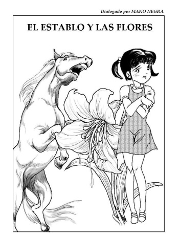 El establo y las flores [The stable and flowers] Spanish cover