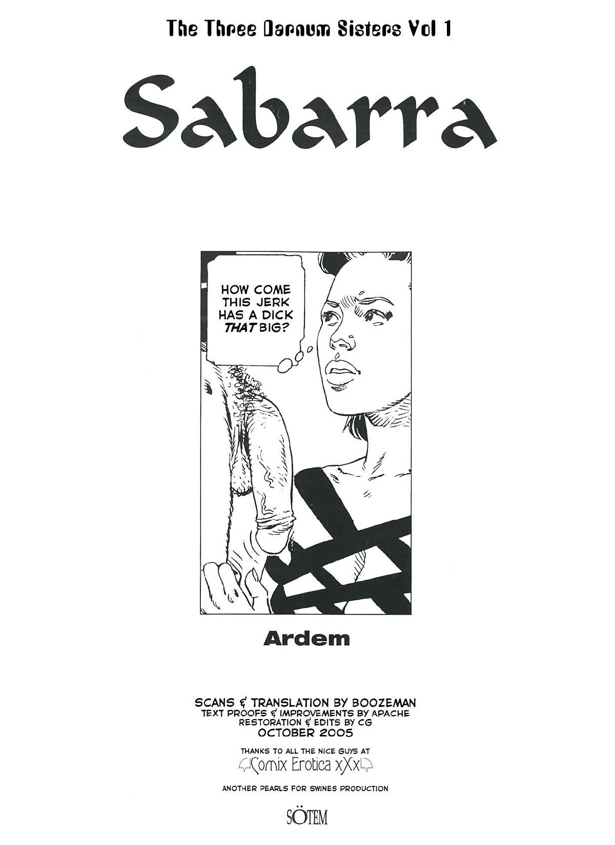 Sabarra: The Three Darnum Sisters - Volume #1 page 2 full