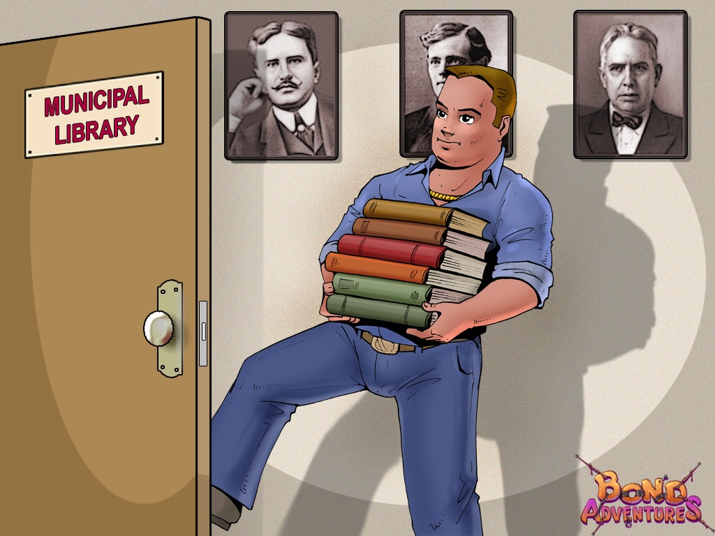 Set 69 - Bruce in library Part 1 page 1 full