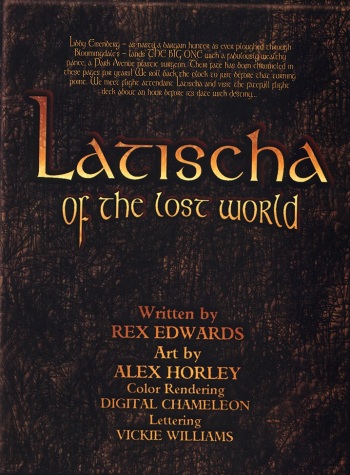 [Alex Horley] Latischa of the Lost World cover
