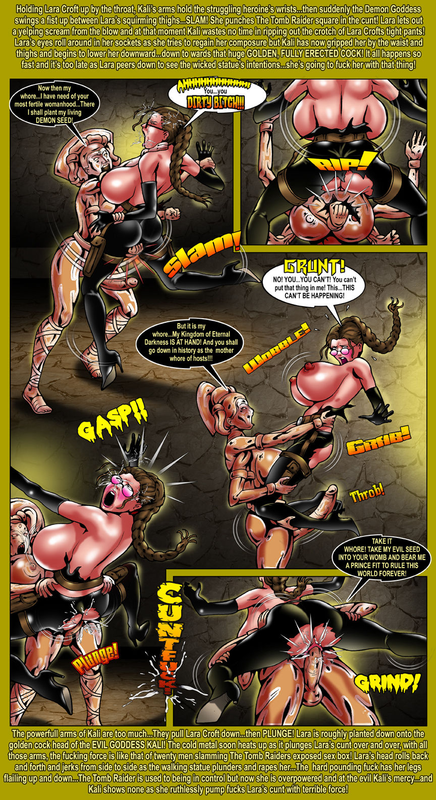 Super Juggs in Exile! - Lara Croft and Wonder Woman page 6 full