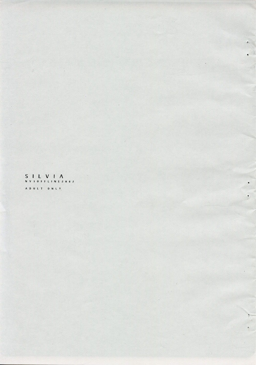 SILVIA page 1 full