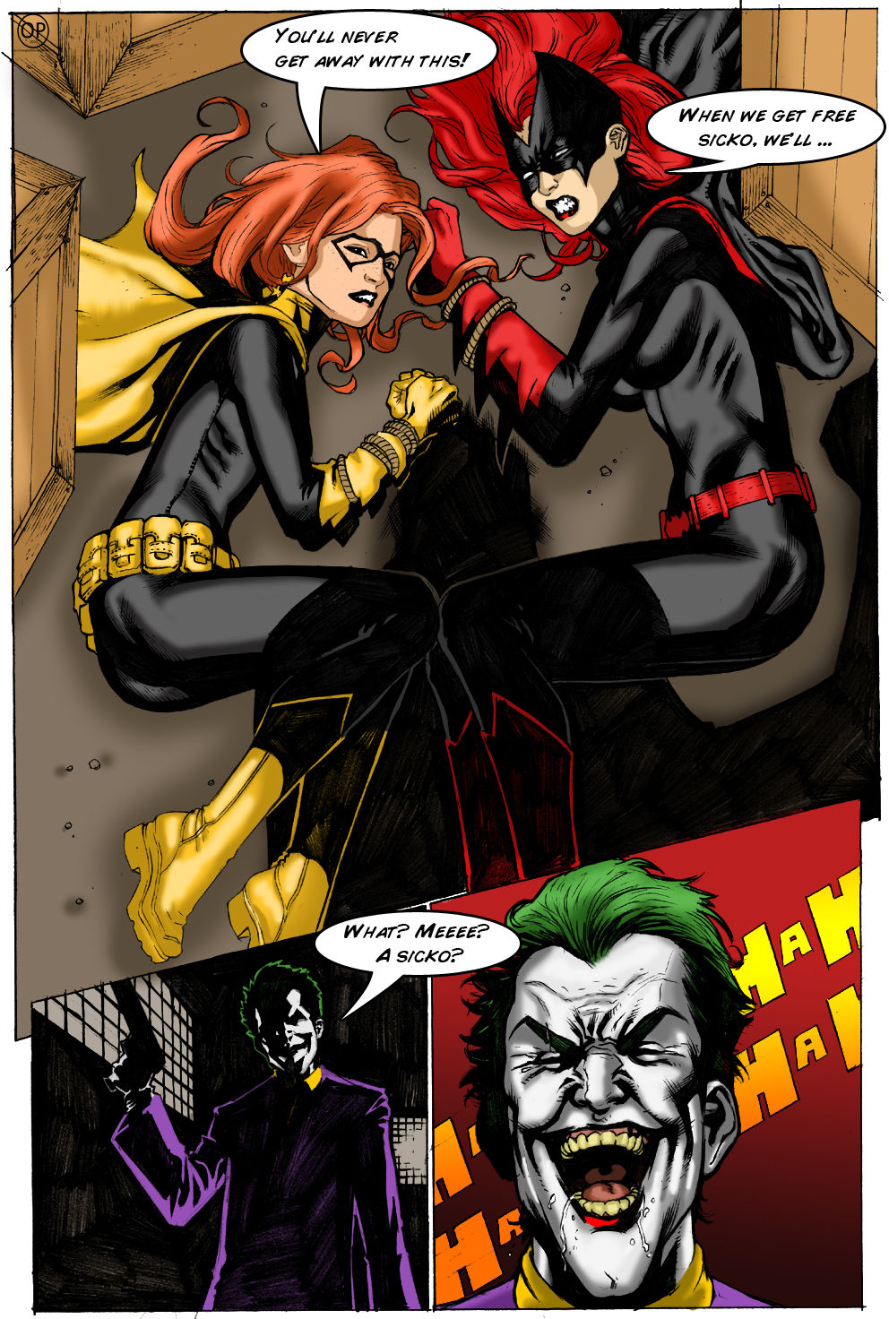 Joker vs Batwoman page 1 full