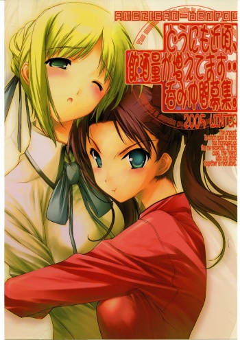 (C69) [American Kenpou (Kikuchi Seiji, Yabuki Gou)] Dounimo Chikagoro, Inshuryou ga Fuetemasu... Nomi Nakama Boshuu. (Fate/stay night, Blood+) cover