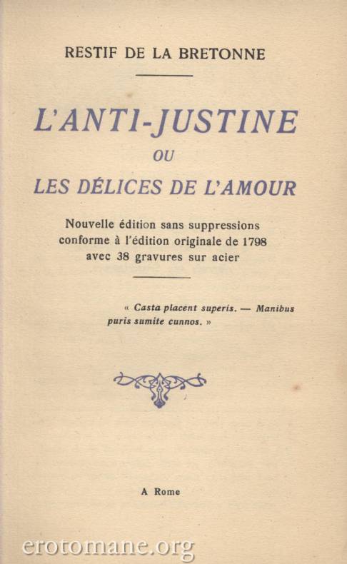 L'Anti-Justine page 1 full