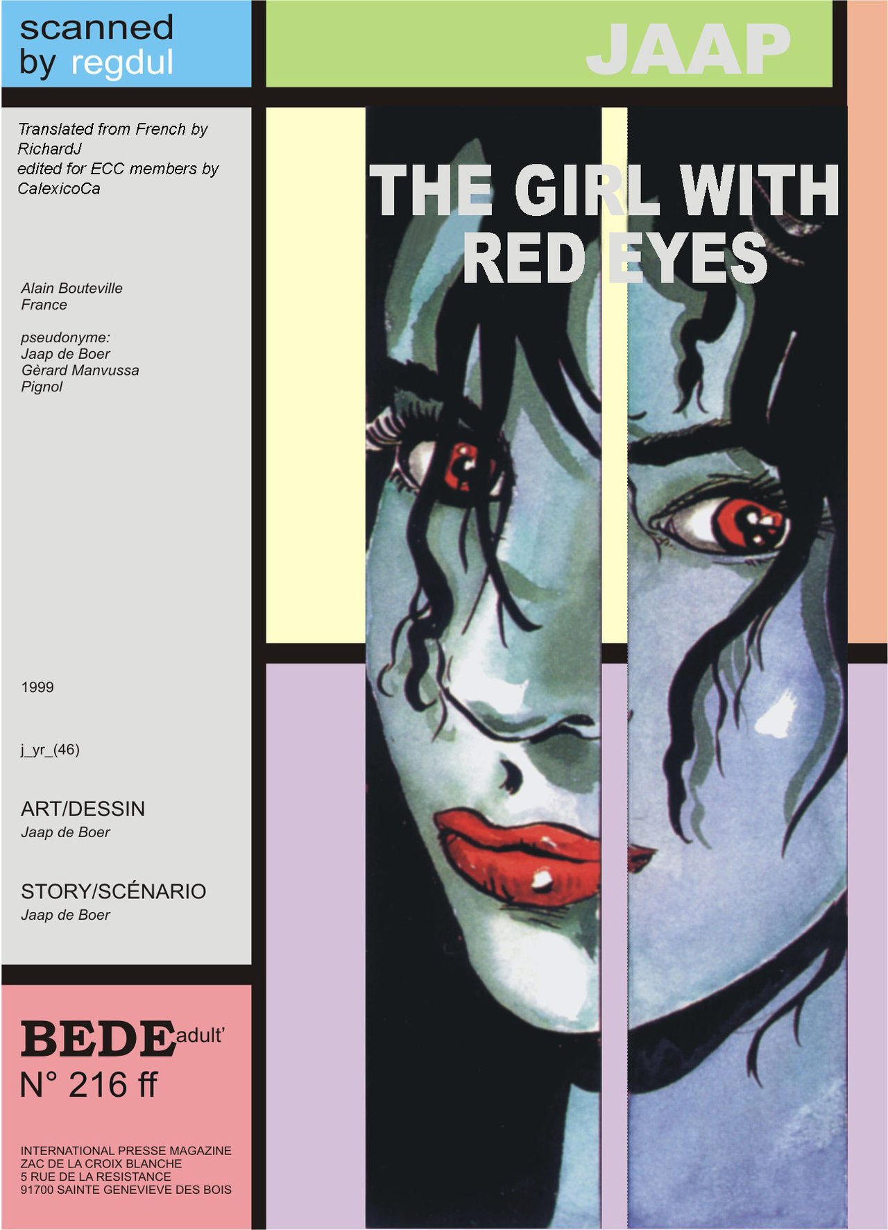 The Girl With Red Eyes page 1 full