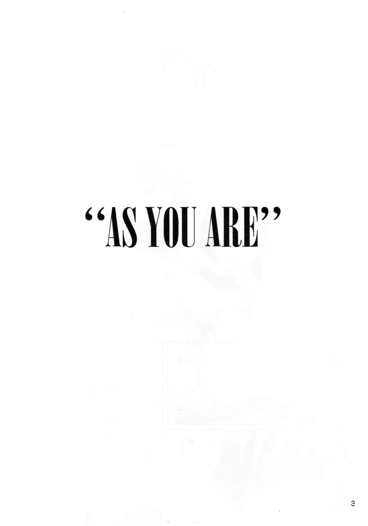 "As You Are" page 2 full