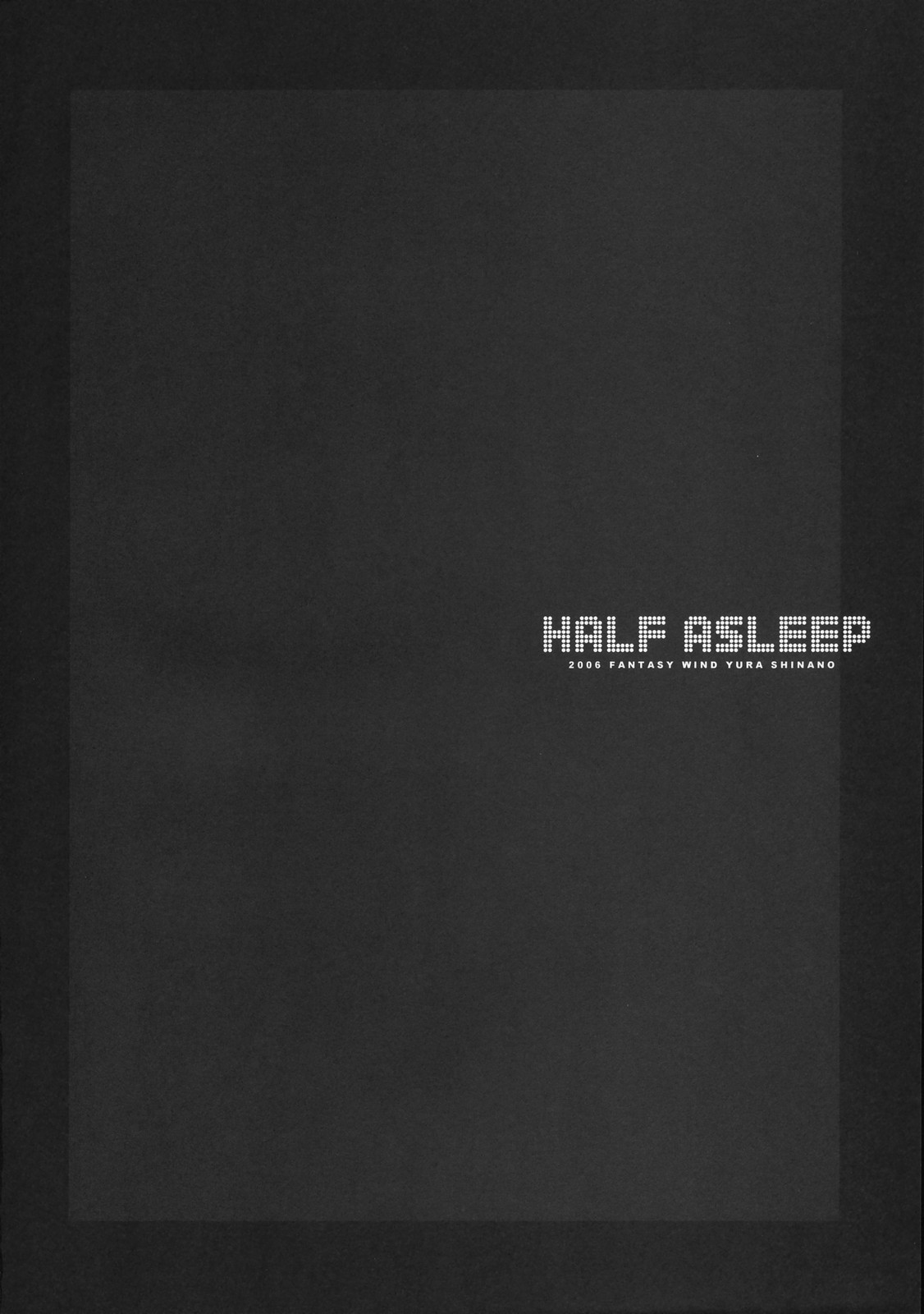 HALF ASLEEP page 3 full