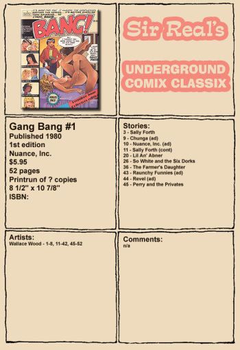 [Wallace Wood] Gang Bang #1 (L'il Abner, Snow White and the Seven Dwarves) cover