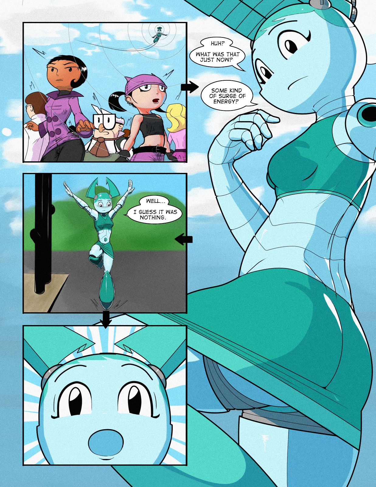 comic my life as a teenage robot page 8 full