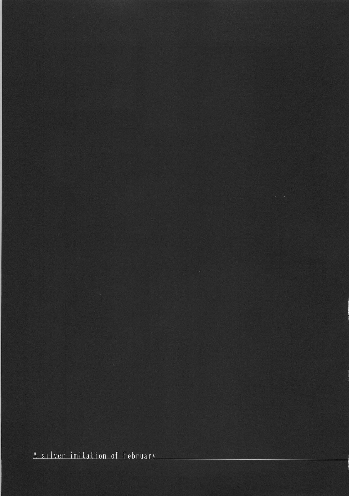 A silver imitation of February page 8 full