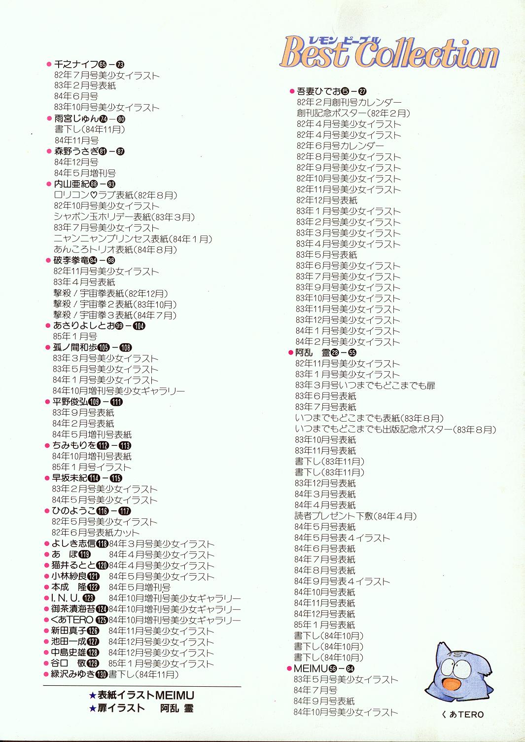 Lemon People 1985-02 Zoukangou Vol. 38 Best Collection page 6 full