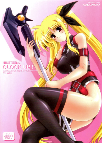 (COMIC1☆2) [Kamogawaya (Kamogawa Tanuki)] NINETEENS CLOCK UP! (Mahou Shoujo Lyrical Nanoha)[ENG] cover