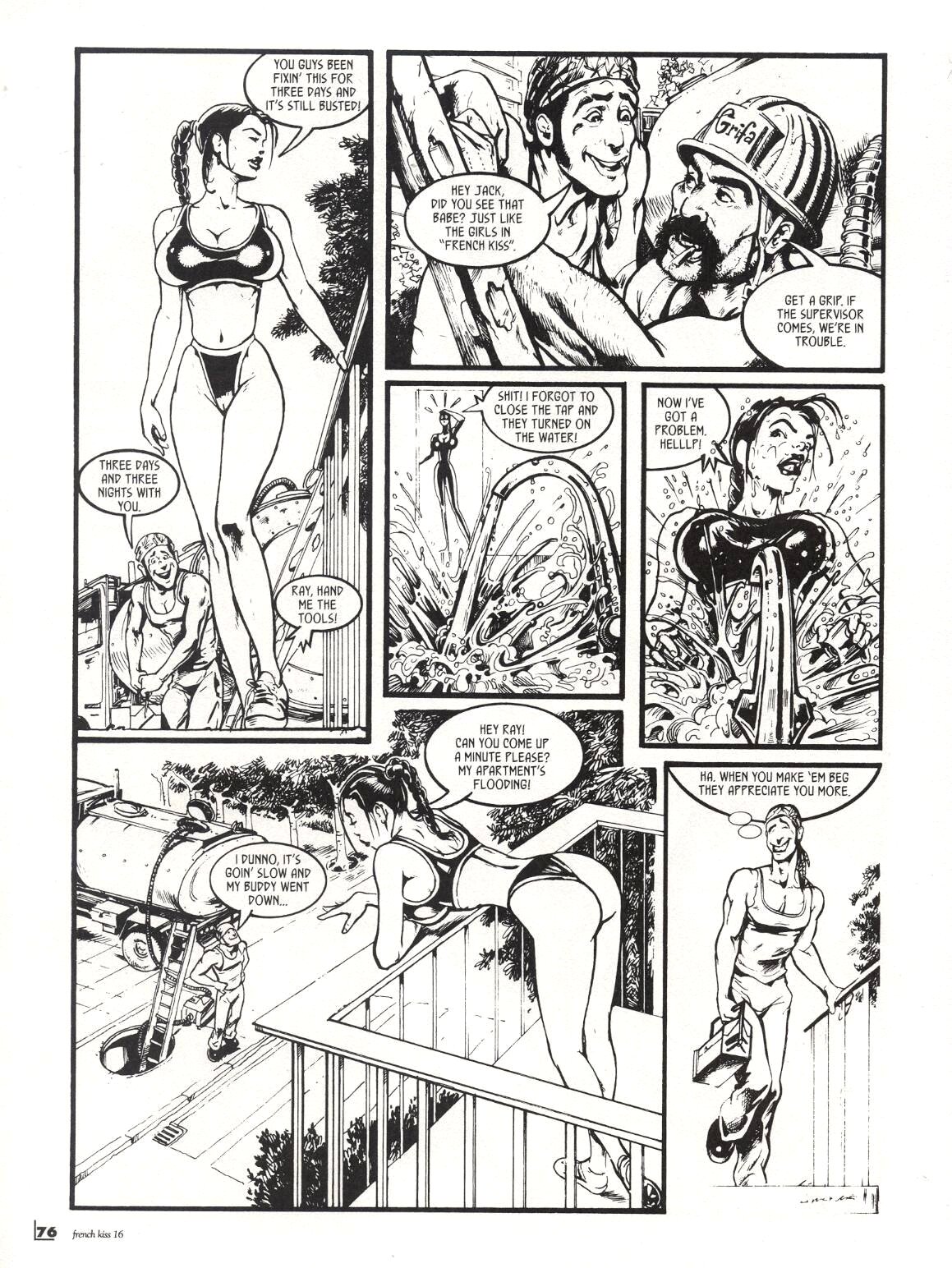 French Kiss #16 - The Plumber Can Fix All, All, All page 2 full