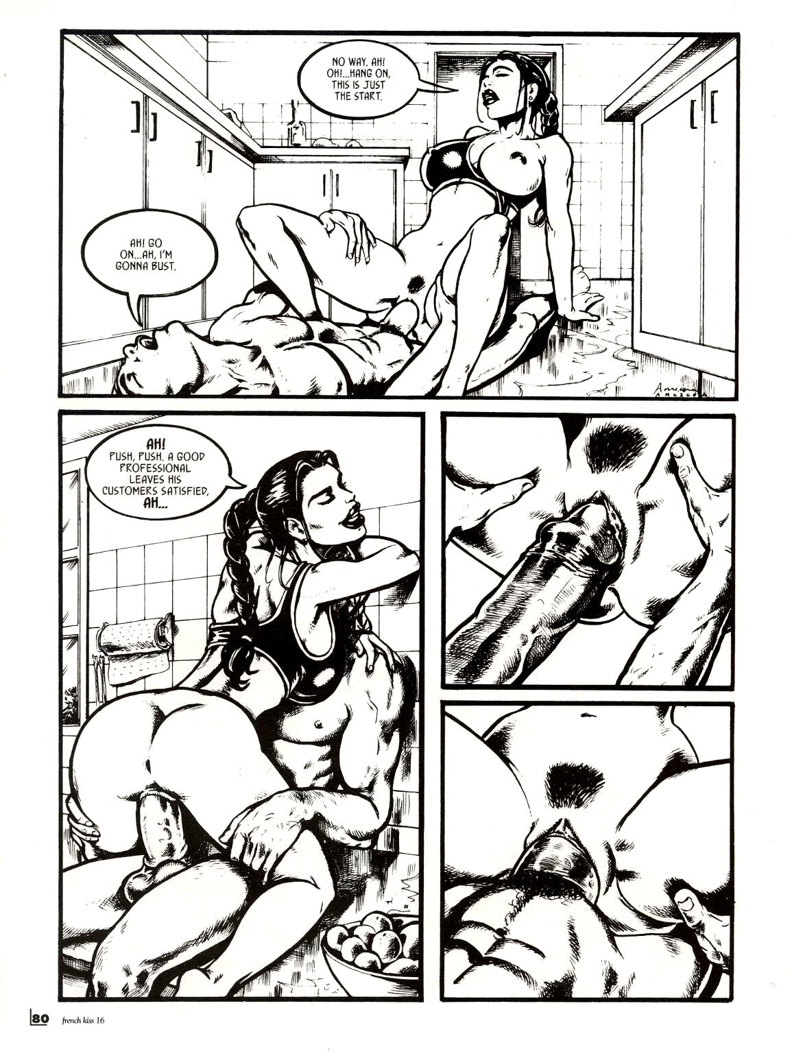 French Kiss #16 - The Plumber Can Fix All, All, All page 6 full