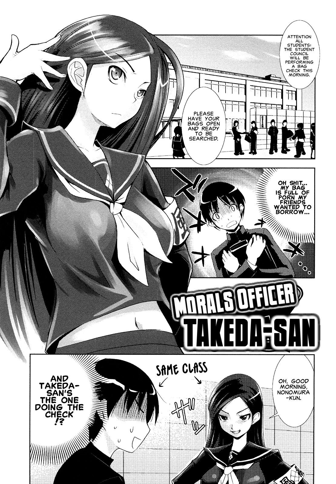 Fuuki Iin no Takeda-san | Morals Officer Takeda-san page 1 full