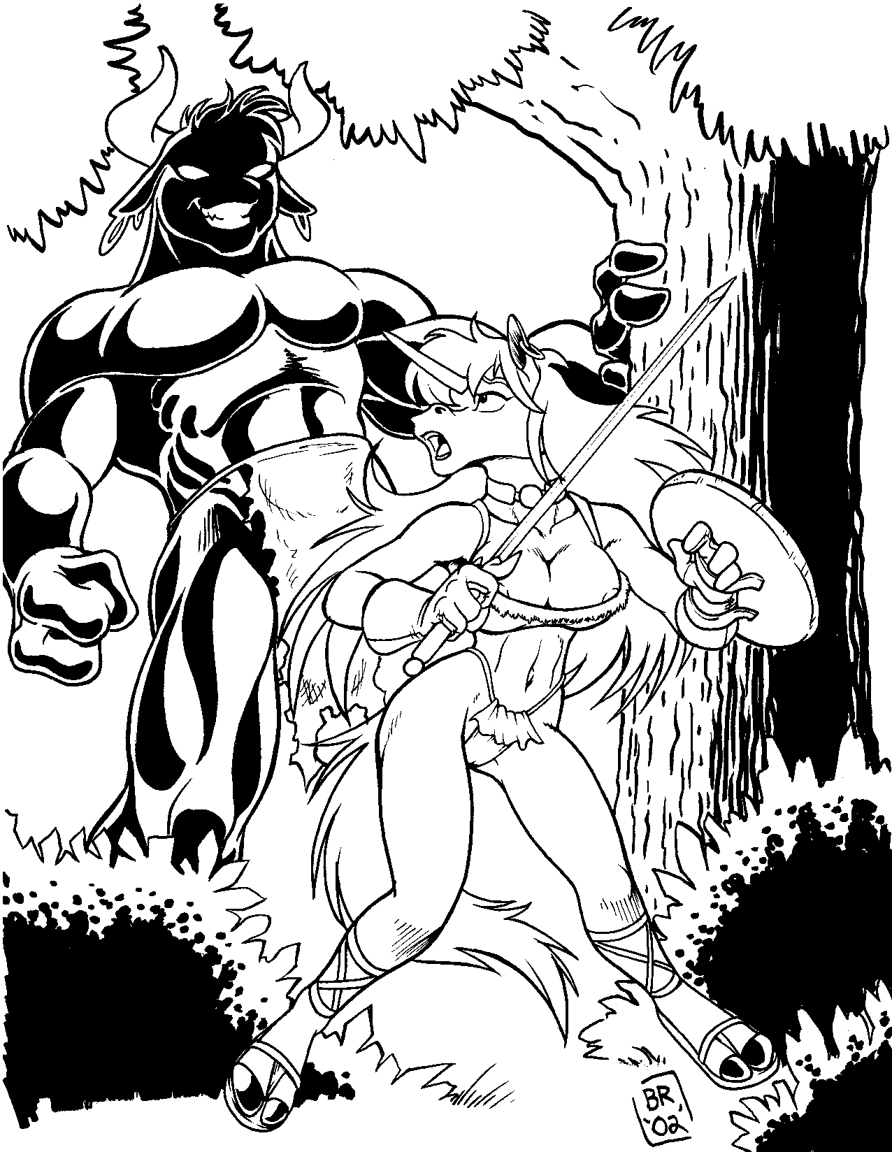 B&W Furry page 12 full