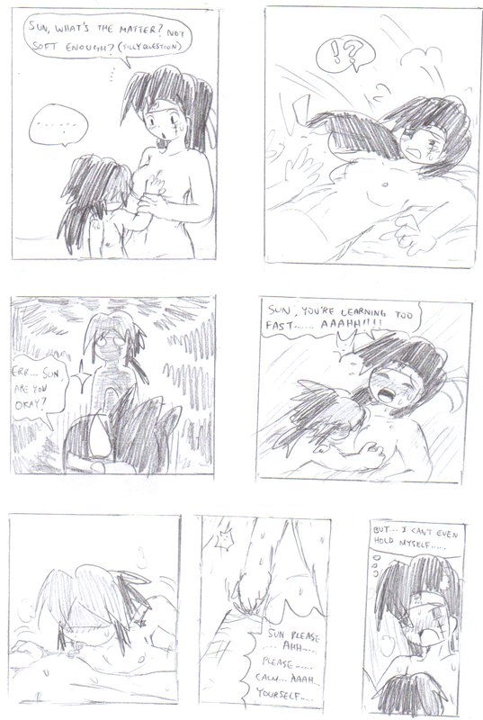 ACH's BLACK PAN COLLECTION 1 - Sam's teach sex lesson to her son page 11 full