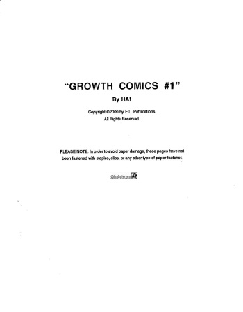 "Growth Comics #1 (Tremendous Tit Tales) Illustrated comic-story #1 cover
