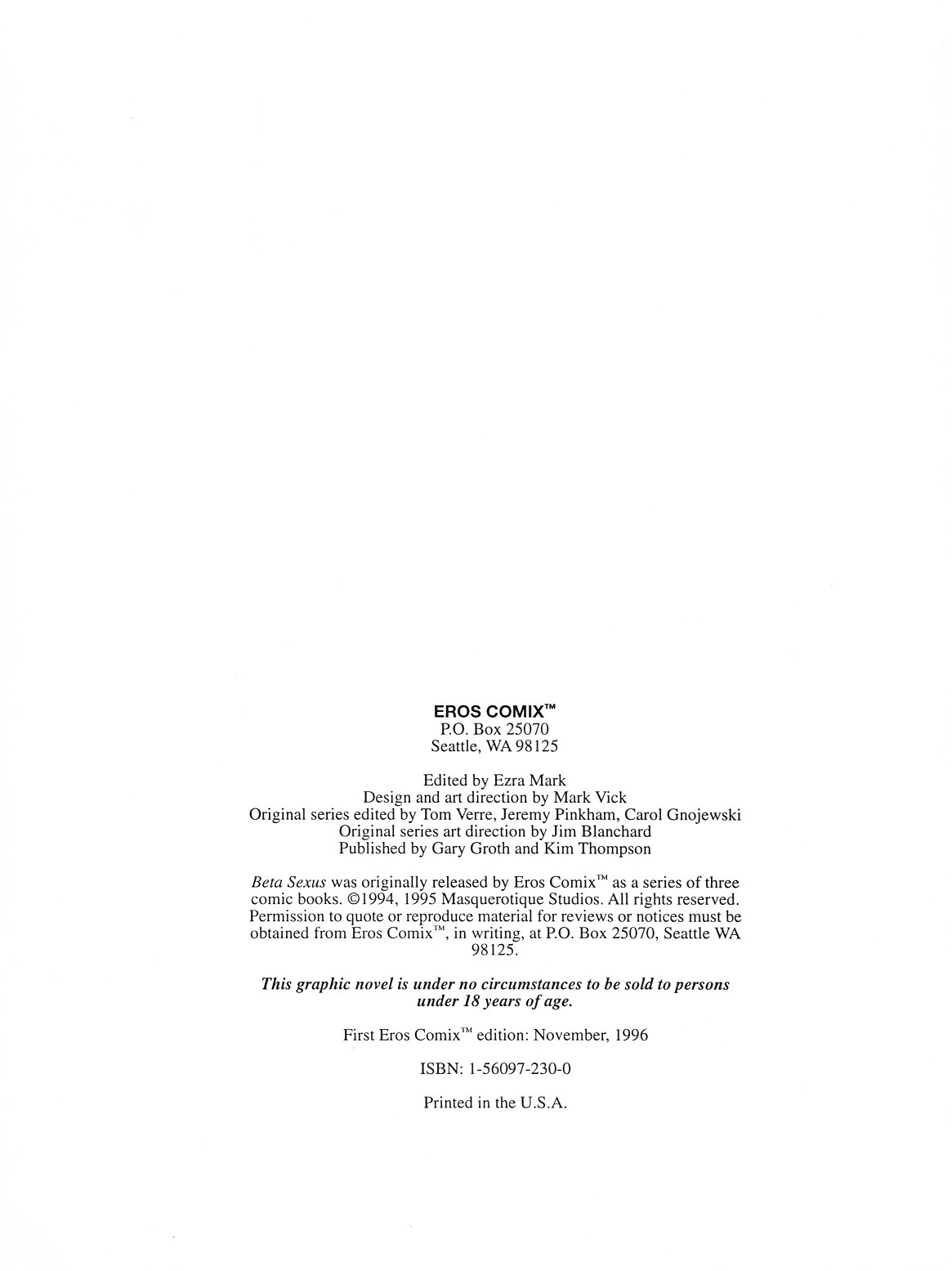 Beta Sexus #1 - Victims page 6 full