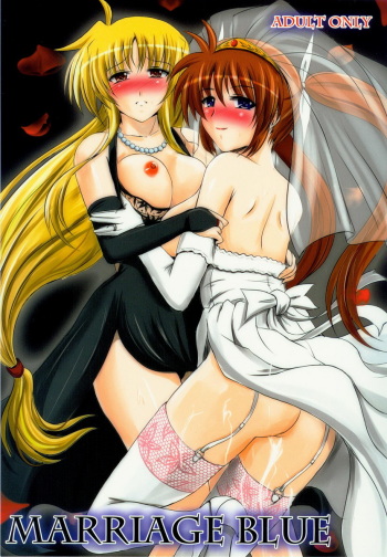 (Lyrical Magical 7) [Shochu MAC (VintageY)] MARRIAGE BLUE (Mahou Shoujo Lyrical Nanoha [Magical Girl Lyrical Nanoha]) [English] cover
