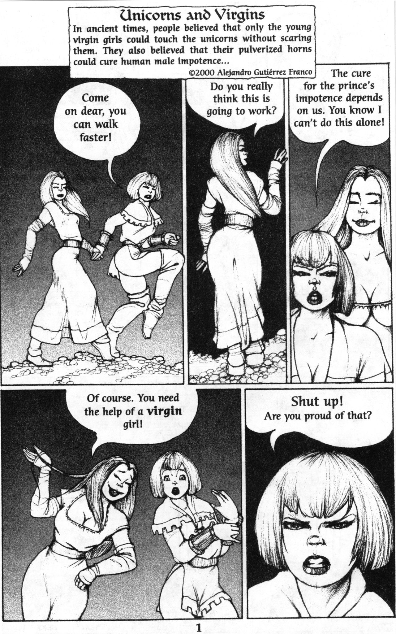 Unicorns and Virgins page 1 full