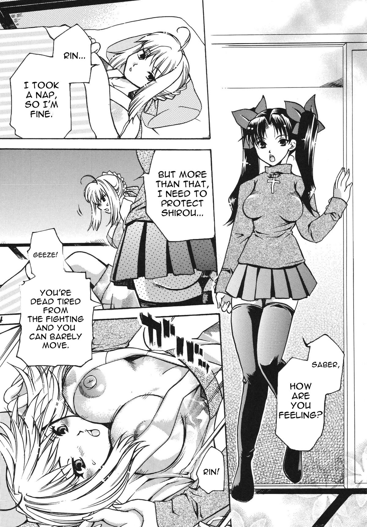 Futanari Rin x Kyonyuu Saber | Futanari Rin X Huge-Rack Saber page 4 full