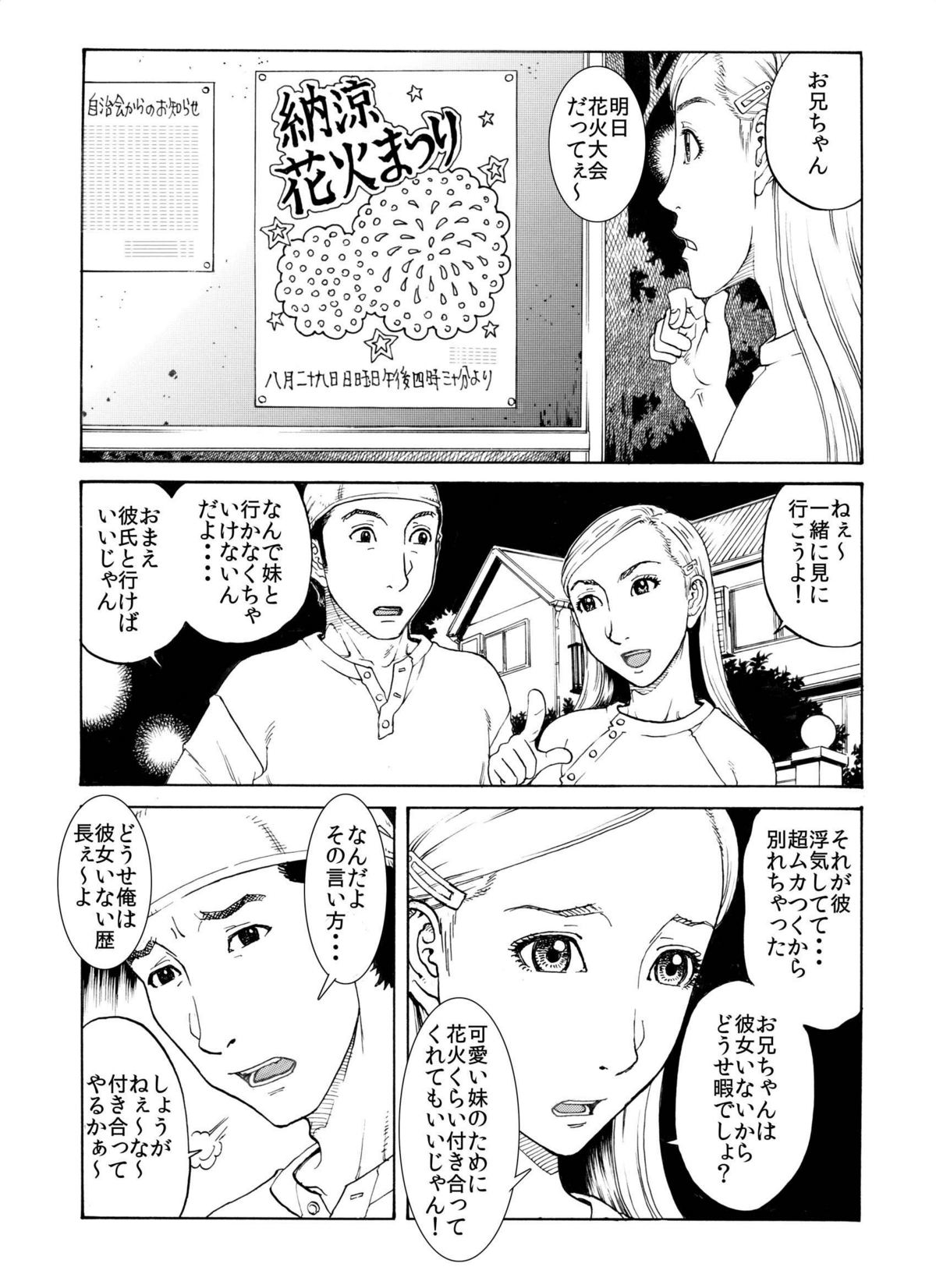 打ち上げ放題マン開花火～ガテン系兄♂xビッチ妹♀の初合体～ page 2 full