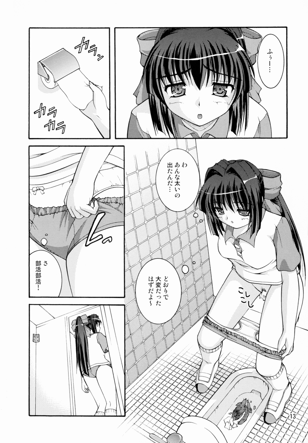 Bou Yuumei Koukou Joshi Toilet Tousatsu 2-jigen Bishoujo Hen Vol. 1 page 12 full