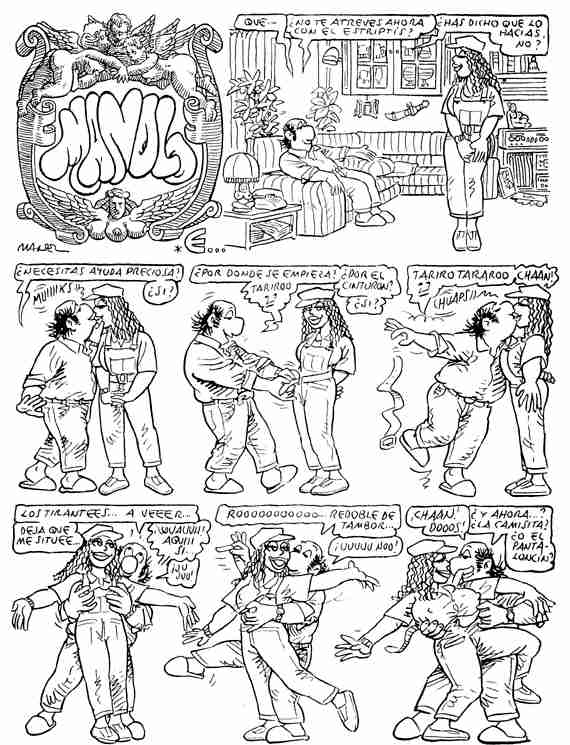 El Jueves - Pencomix - by Adanti - Manolo e Irene - E-Irene - Spanish page 1 full
