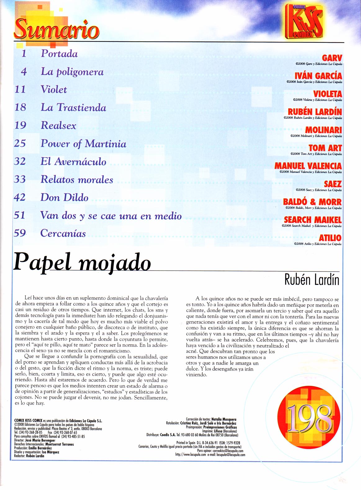 Kiss Comix #198 page 3 full
