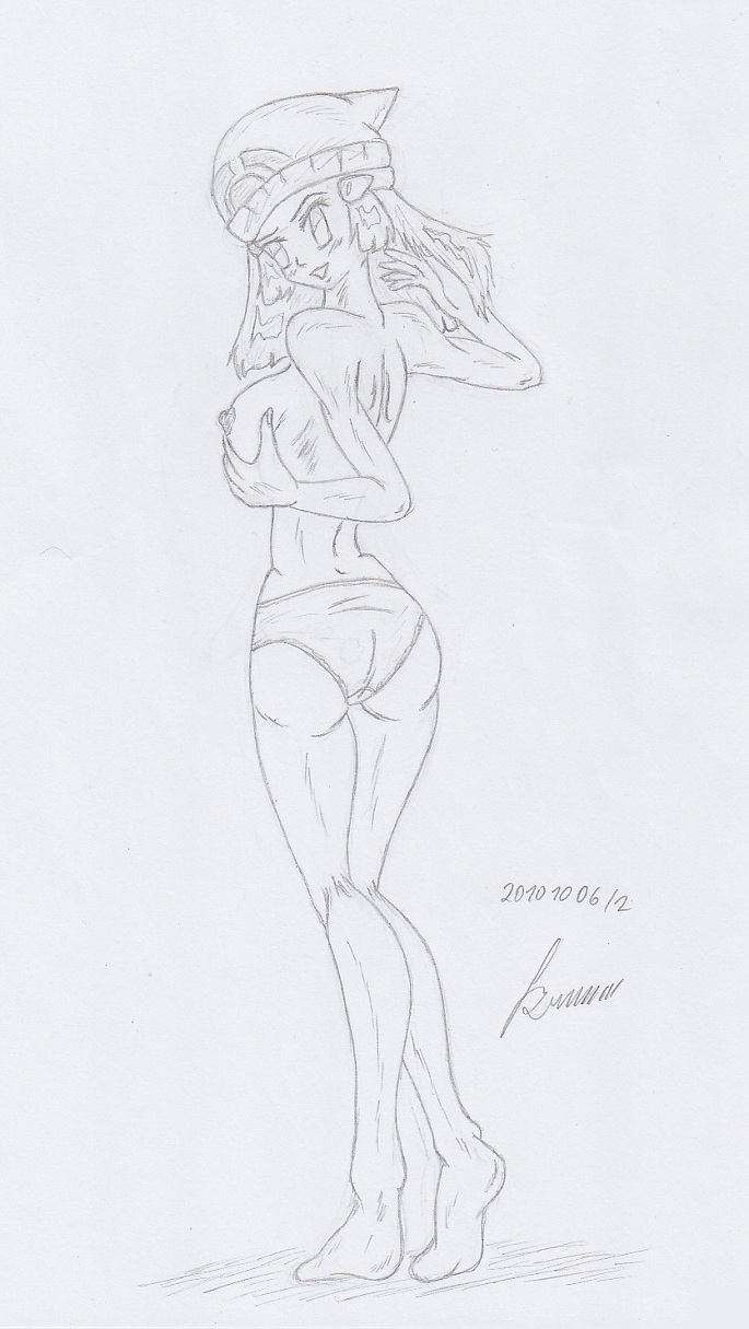 My miny Dawn _ pokemon  Sketches work_1 page 2 full
