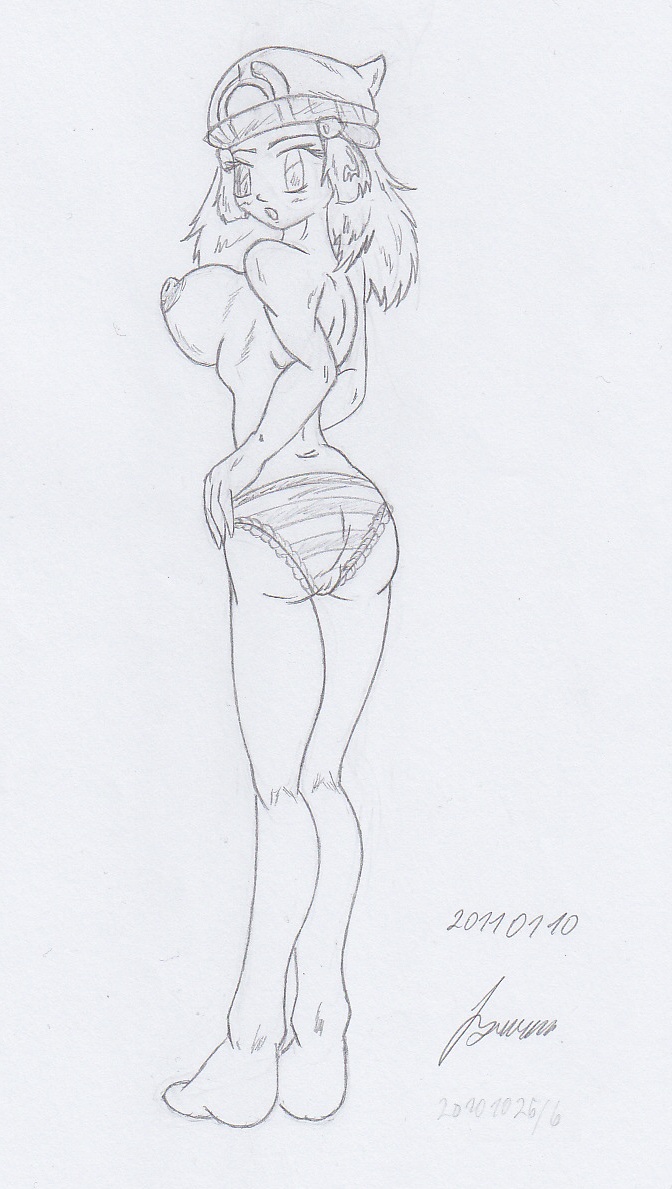 My miny Dawn _ pokemon  Sketches work_1 page 8 full