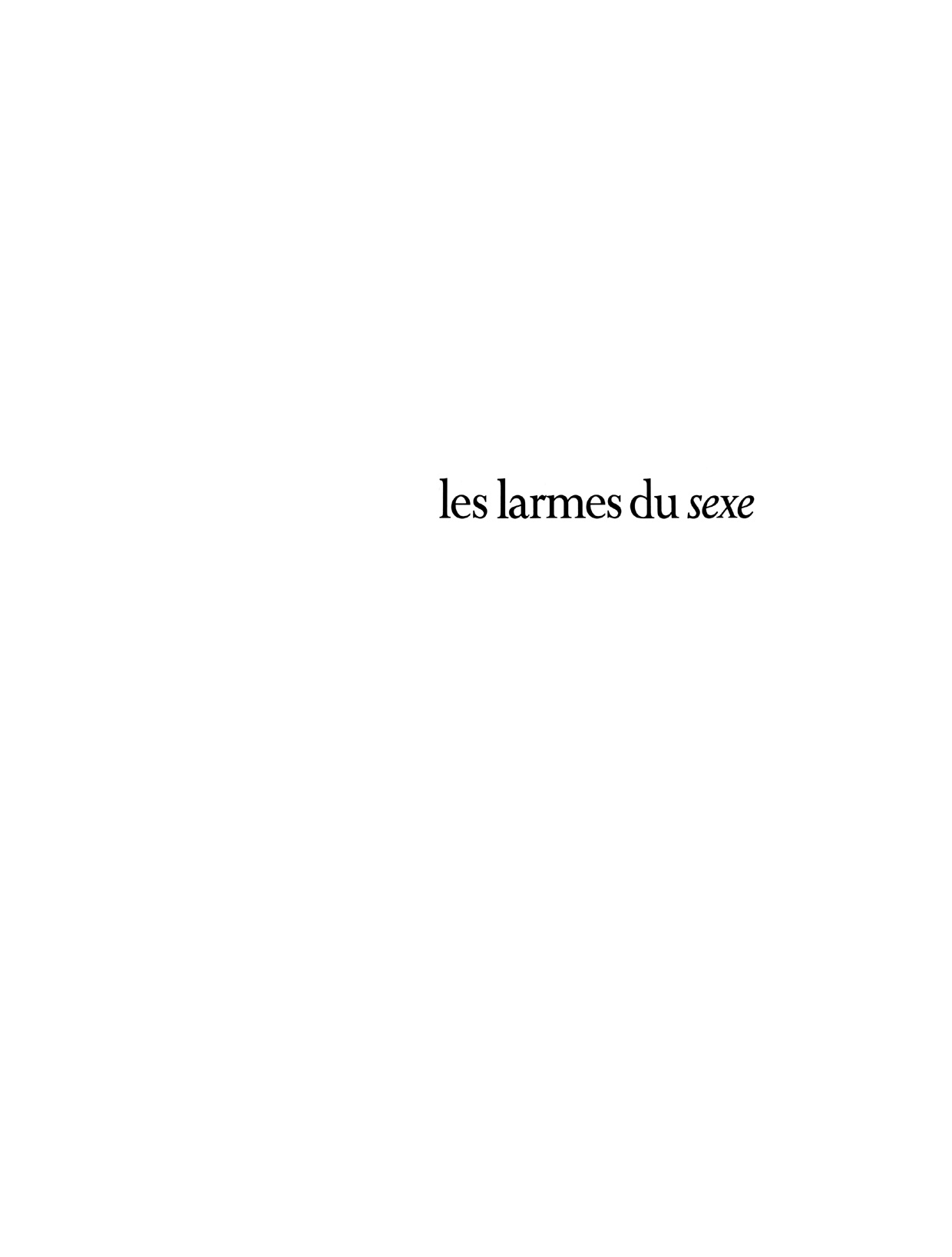 Les larmes du sexe page 2 full