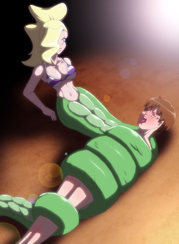 Woman Crushing man with pure strength page 5 full