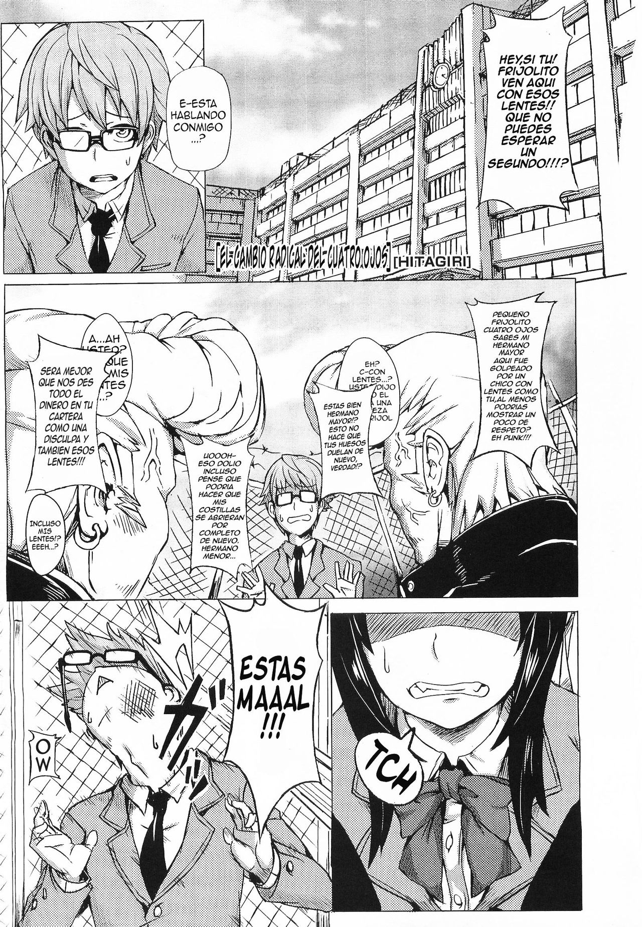Gyakuten Megane | El cambio radical del cuatro ojos page 1 full