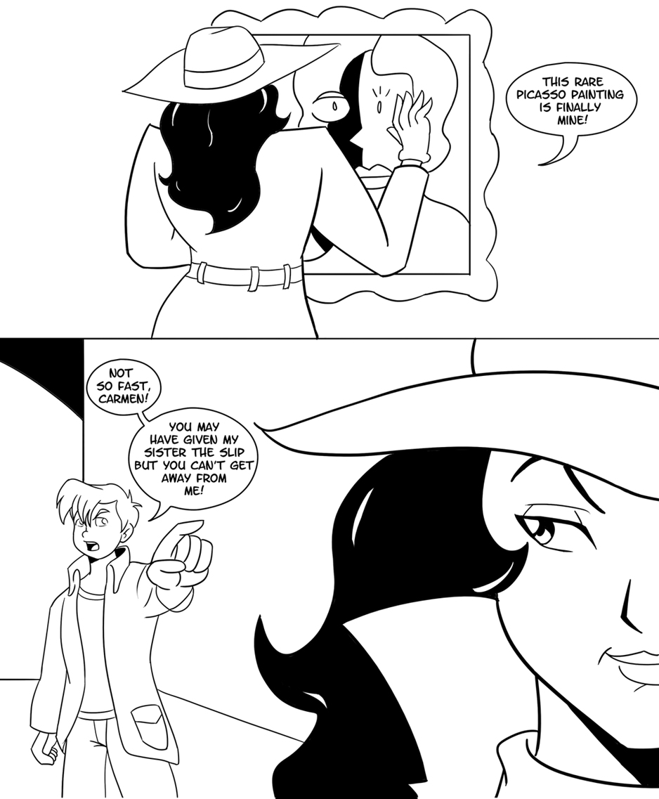 Carmen Sandiego and Zack page 1 full