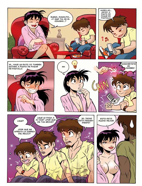 El Jueves - Pencomix - by Ismael Ferrer - Katy Polvos M&aacute;gicos - &iquest;Quieres cuidar de Manolito? - Spanish page 2 full