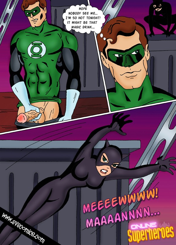 Catwoman fucks the Green Lantern page 1 full