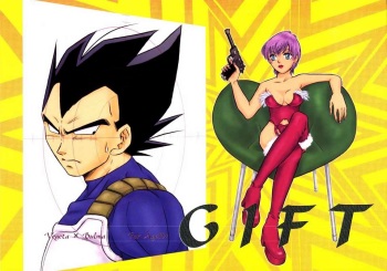 (C63) [Ryujin-kai (HITO Ribuki)] GIFT (Dragon Ball Z) [English] [Arigatomina] cover