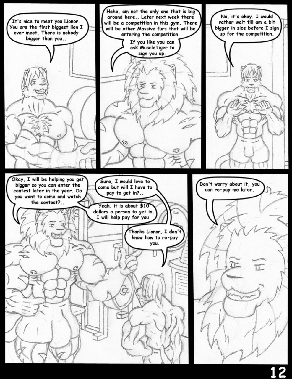 muscletigerwolf - Muscle comic page 12 full
