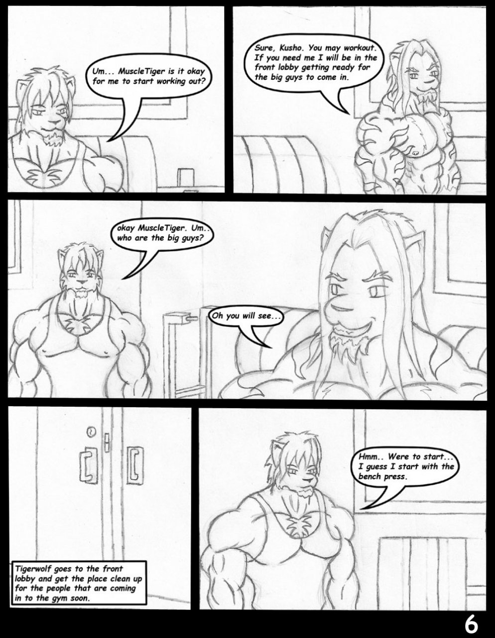 muscletigerwolf - Muscle comic page 6 full