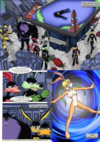 [Palcomix] Time-Crossed Bunnies (Loonatics Unleashed, Looney Toons) [Spanish] cover
