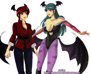 [DKSTUDIOS05] Ranma and Morrigan (Darkstalkers, Ranma 1/2) cover