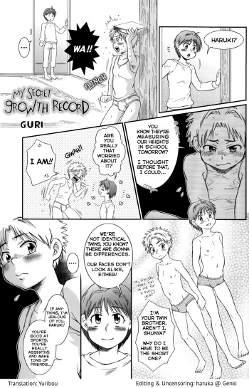 (CUTE☆6) [CUTE Jimu Kyoku (Guri)] Himitsu no Seichou Nikki | My Secret Growth Record (Cute Anthology Haru) [English] [Hataraki Bachi Translations] [Decensored] cover
