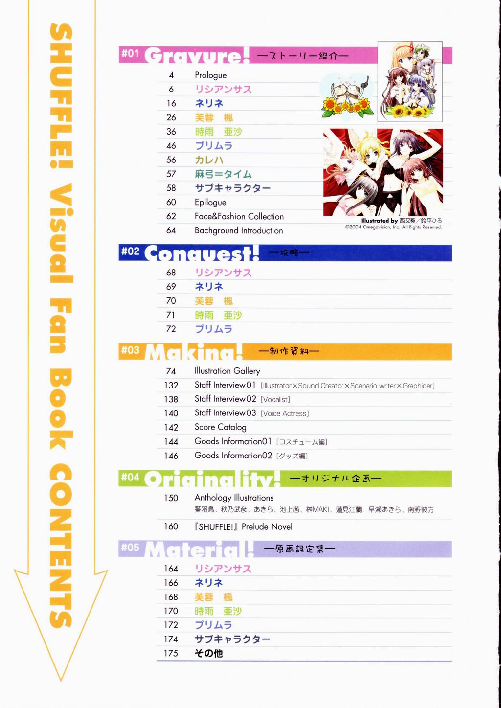 SHUFFLE! Visual Fan Book page 3 full