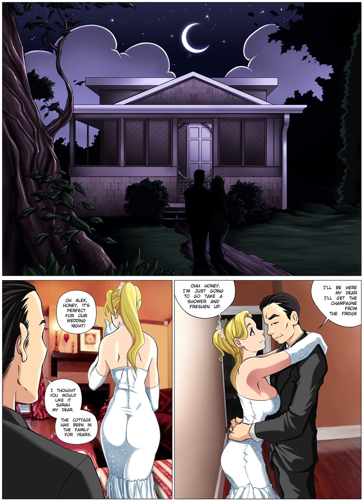 Cartoon Bride Xxx - Monster Wedding Night - Page 2 - Comic Porn XXX