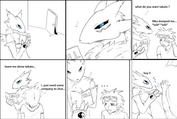 [Jafuhere] Renamon and Takato (Digimon Tamers) cover