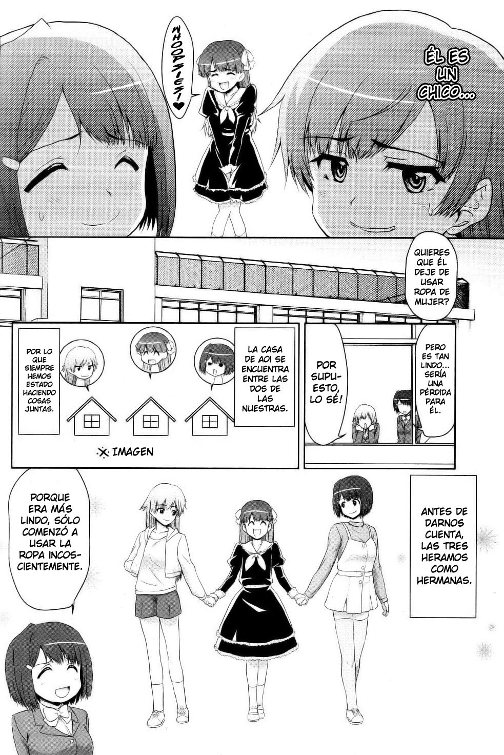 Sannin Sanshimai !!? | Three People, Three Sisters!!? page 2 full
